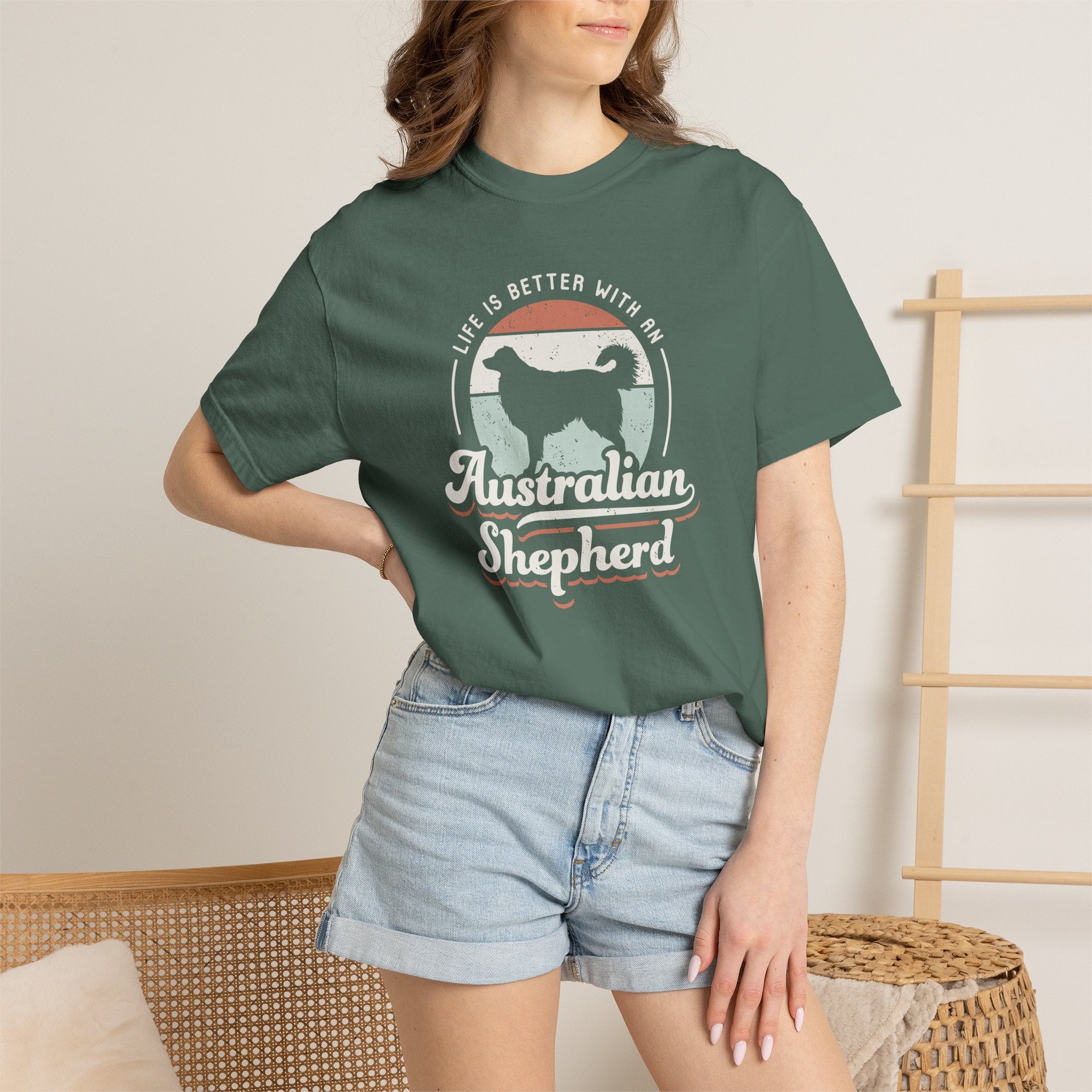 Retro Australian Shepherd Tee
