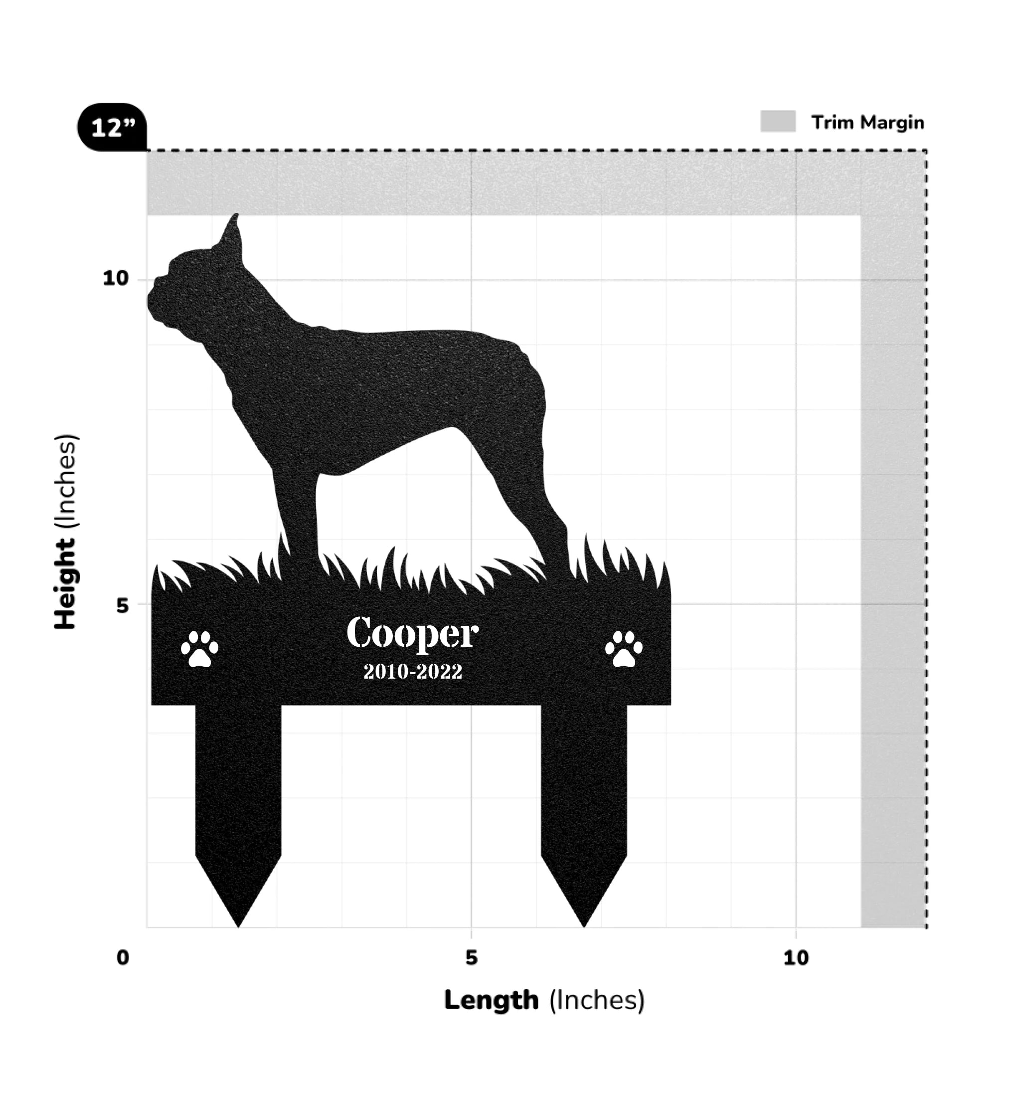 Sign Size Chart_12x12