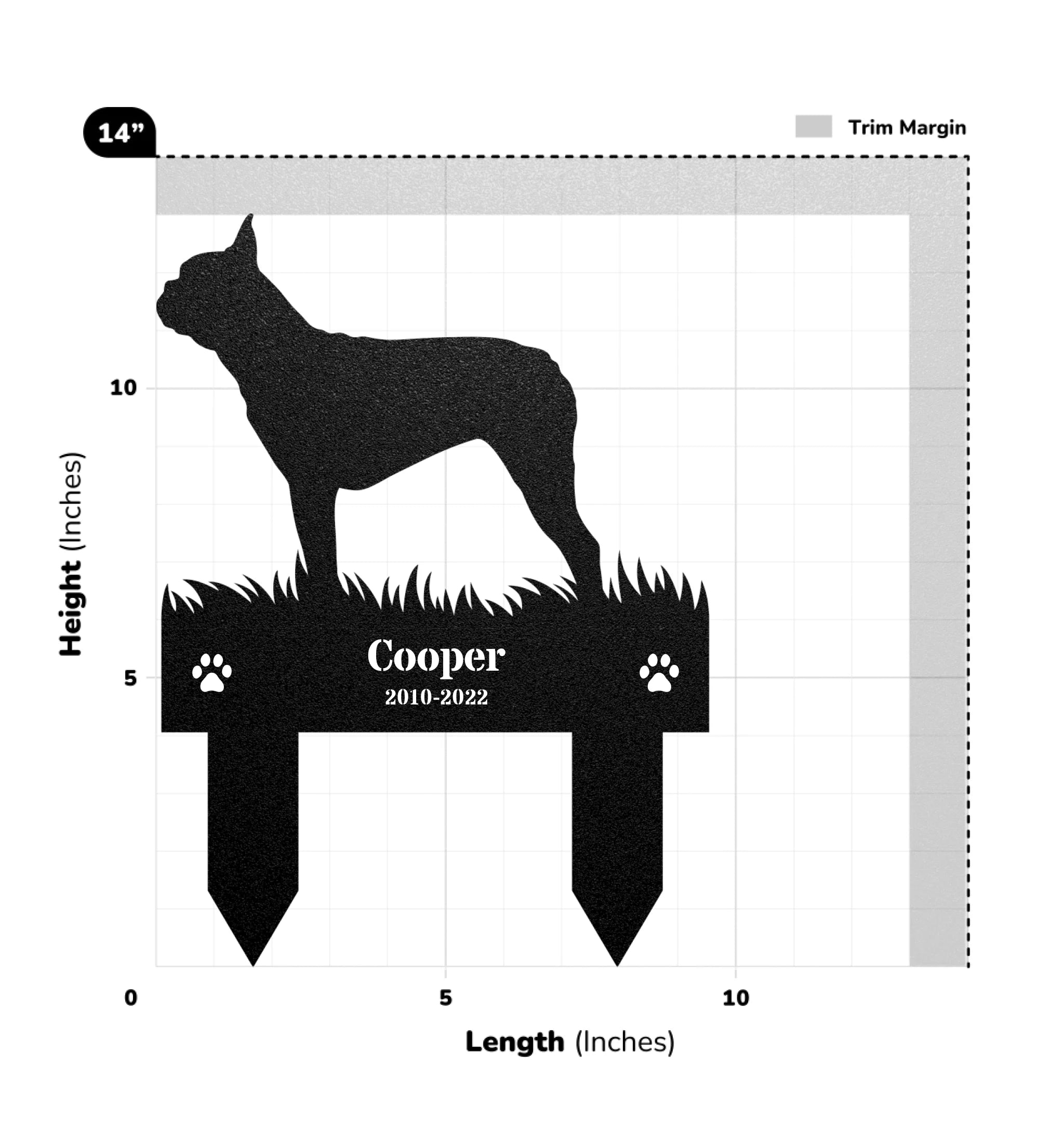 Sign Size Chart_14x14