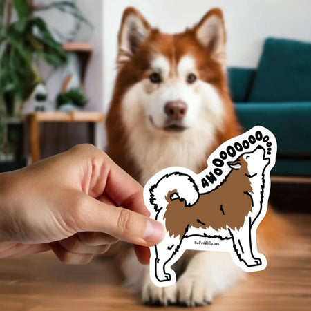 Sticker-on-Fingertip_Kawaii_Alaskan-Malamute