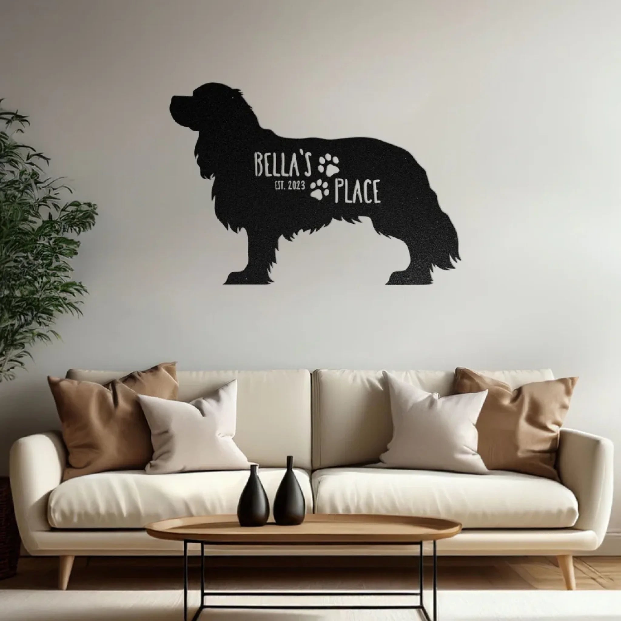 The-Dog's-House-Sign-in-a-Living-Room