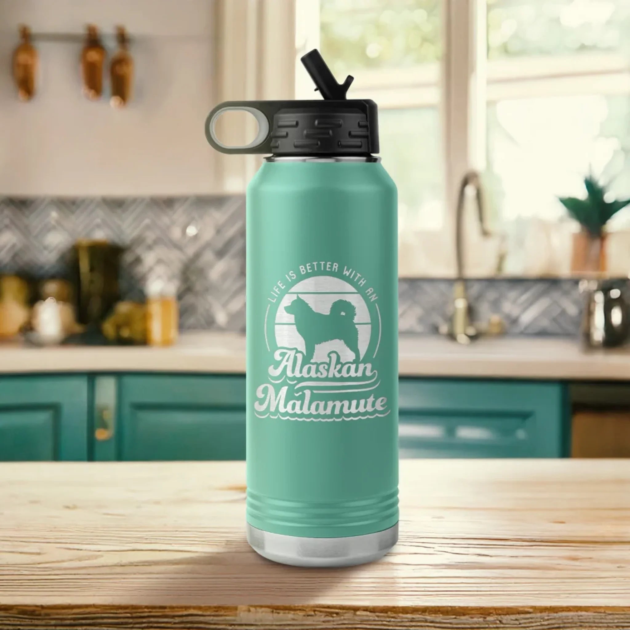 Water-Bottle-on-a-Counter_Retro-Dog