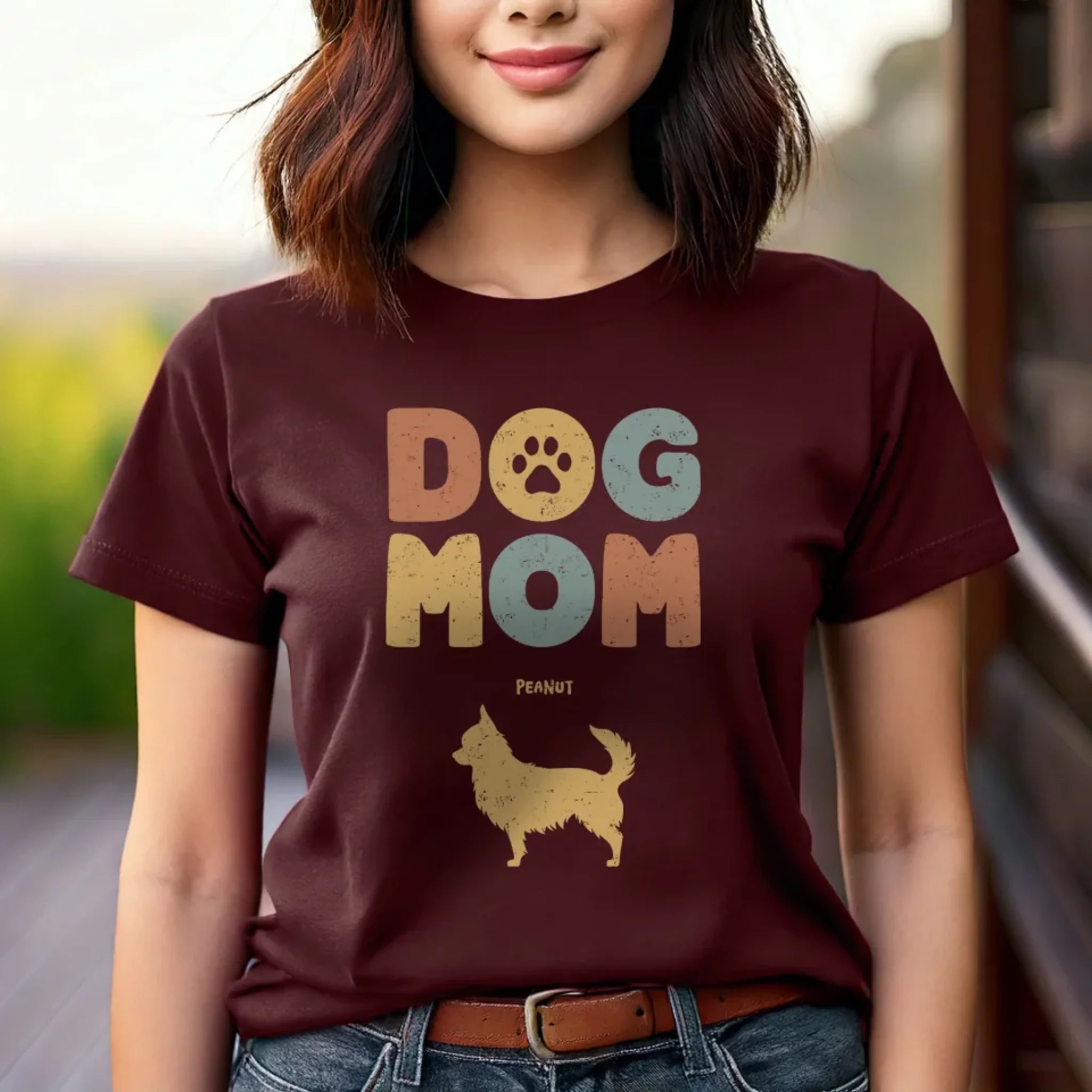 Woman-Wearing-a-Burgandy-Shirt_Boho-Silhouette