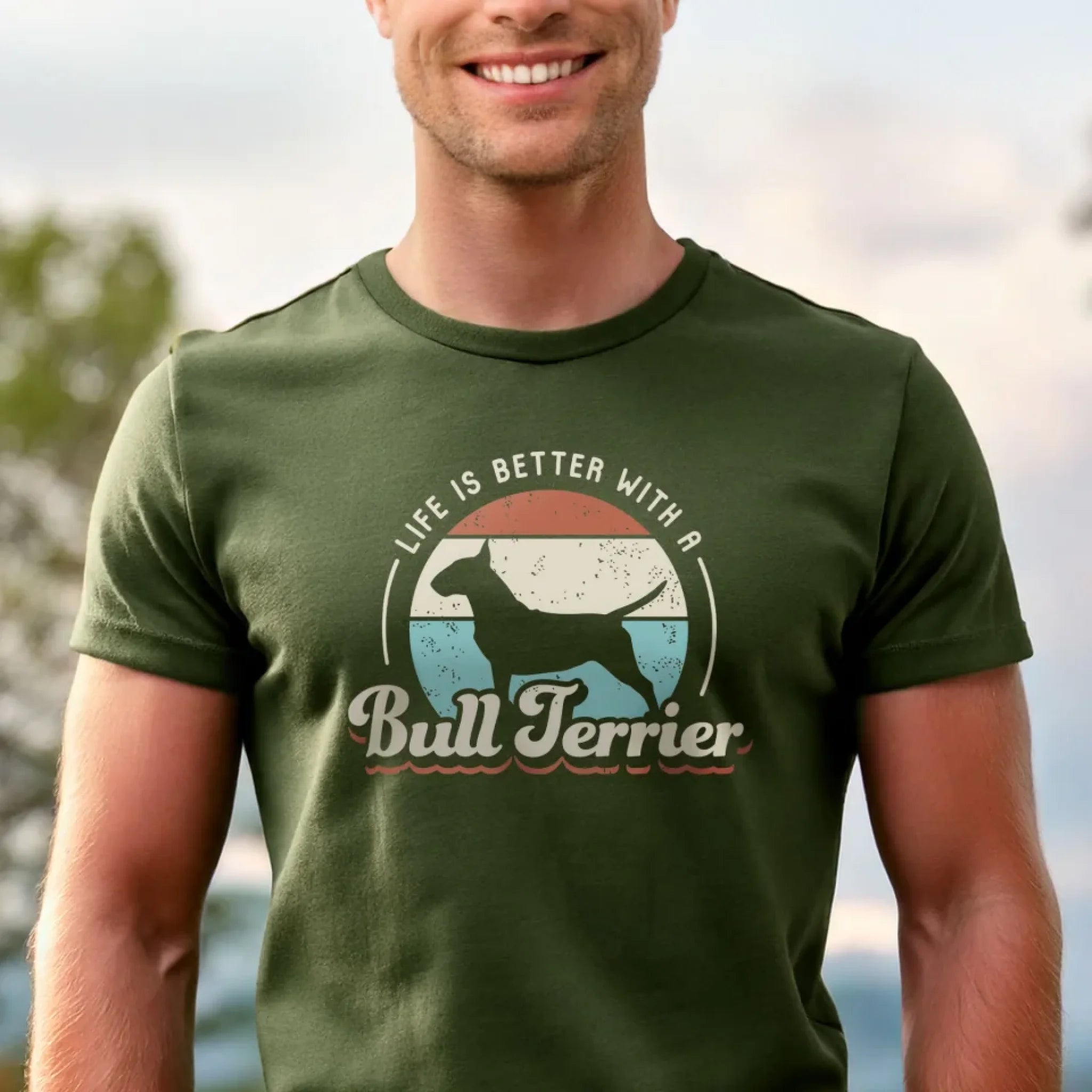 Man-Wearing-Military-Green-T-shirt_Life-is-Better