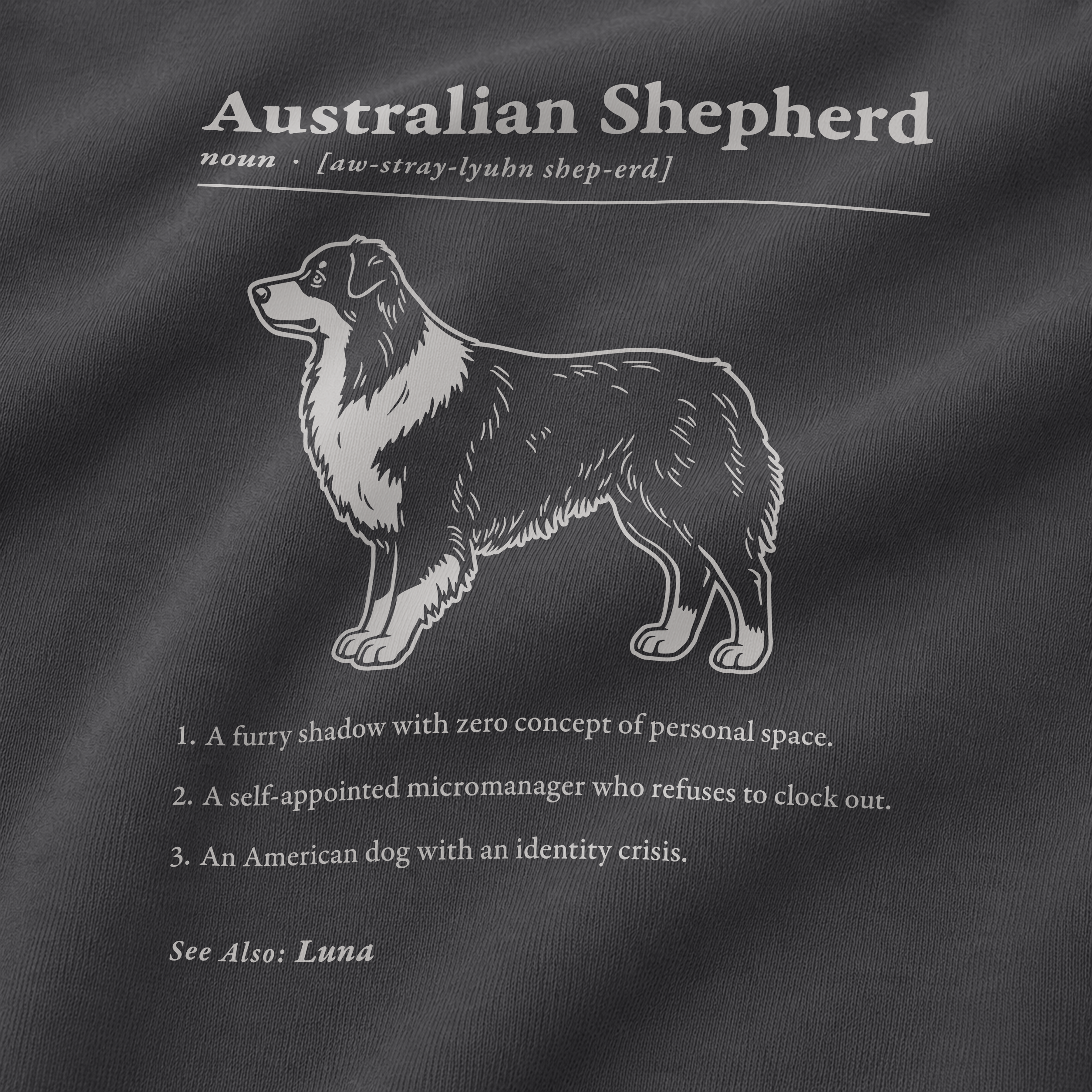 Australian Shepherd Definition Tee